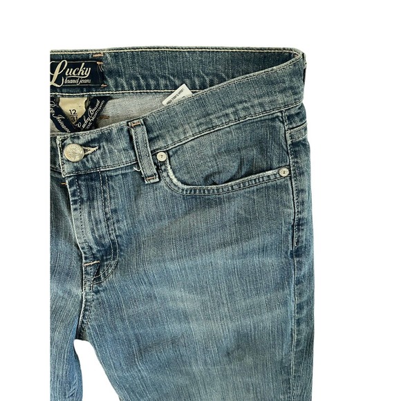 Vintage 90s Y2K‎ Lucky Brand Flare Bootcut Jeans Medium Wash Size 12/31 - Picture 4 of 10